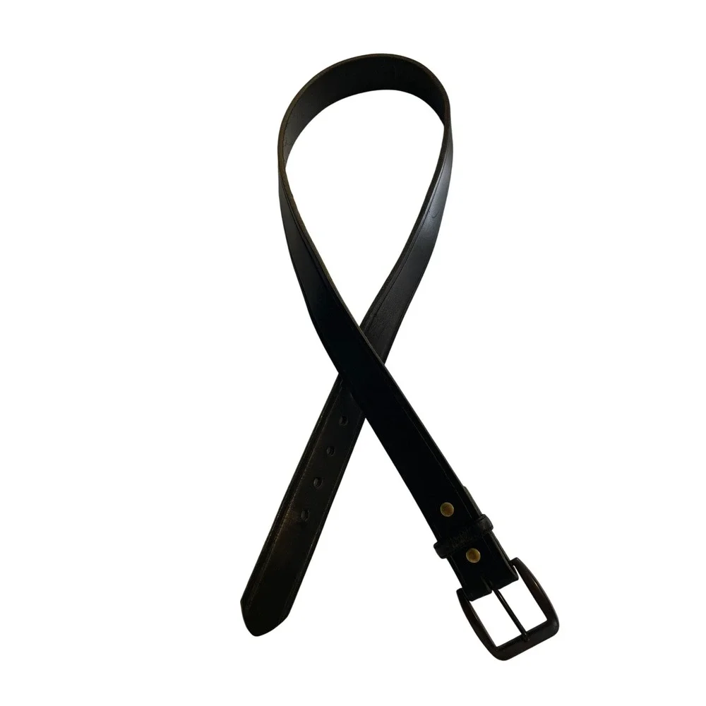 3D Belt Company Mens Black Genuine Leather Belt Made in USA Size 40 D1110